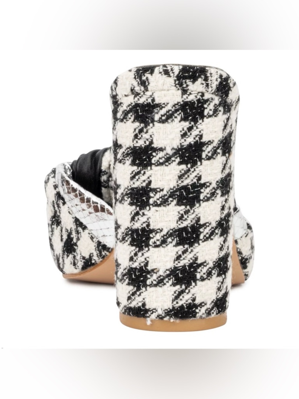 New York & company Houndstooth Anthi Block Heel Dress Sandals - Picture 3 of 10